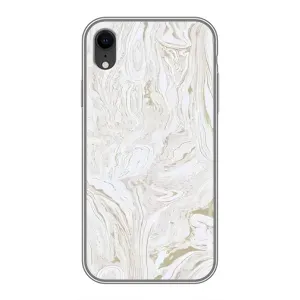 Мраморный чехол на iPhone Xr (VPrint) (Белый мрамор)