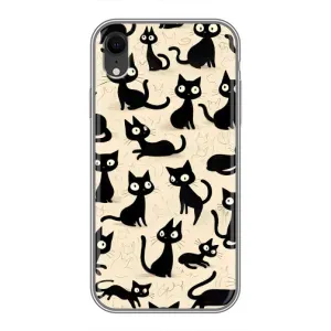 Чехол с рисунком кот на iPhone Xr
