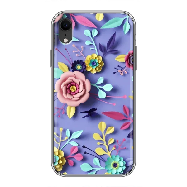Чехол с принтом «Цветочный дизайн» для iPhone Xr