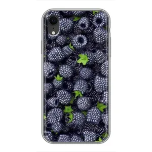 Чехлы с Фруктами для iPhone Xr (VPrint) (Ежевика)