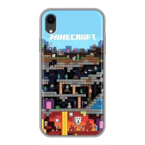 Чехол Майнкрафт на iPhone Xr (AlphaPrint) Minecraft (фон Minecraft)