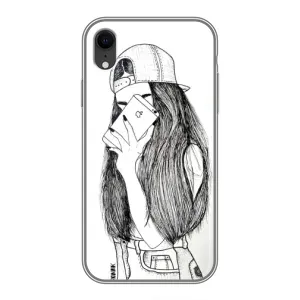 Чехол с печатью для iPhone Xr - (Мода) (AlphaPrint) (Фото девочки)