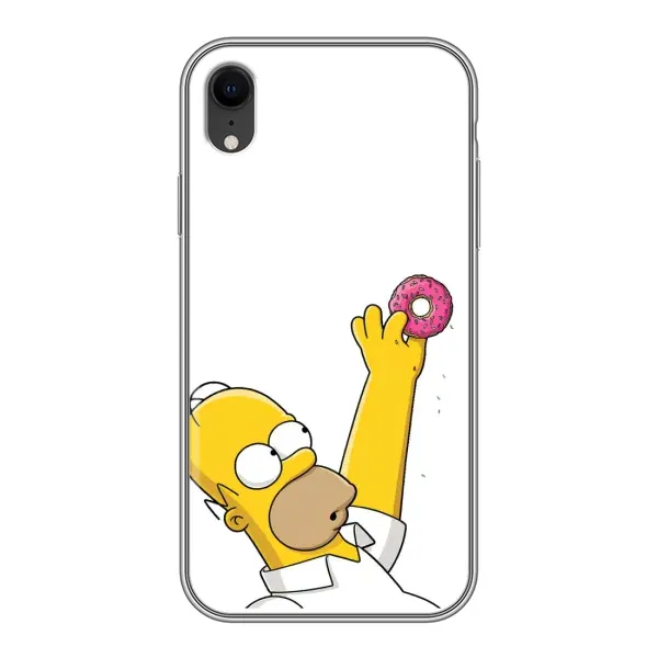 Чехол с принтом «Гомер с пончиком» для iPhone Xr