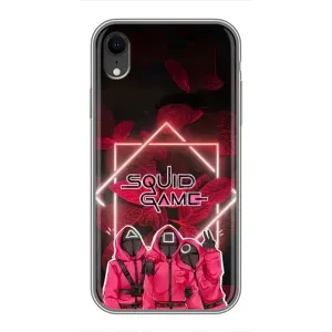 Чехол Гра в кальмара для iPhone Xr (Охранники Игра кальмара)