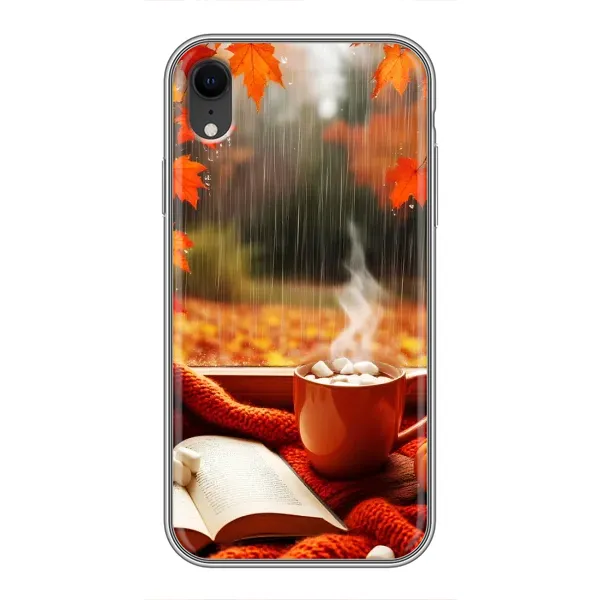 Чохол з принтом «Кава і дощ» для iPhone Xr