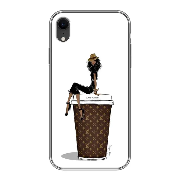 Чехол с принтом «кофе LOUIS VUITTON» для iPhone Xr