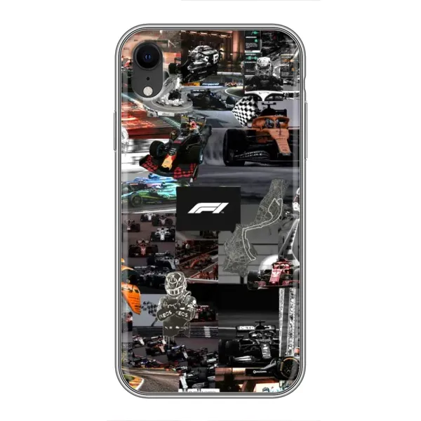 Чехол с принтом «Гоночный коллаж Ф1» для iPhone Xr