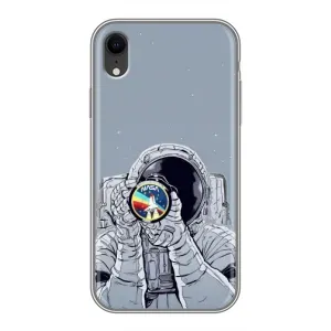 Чехол NASA для iPhone Xr (AlphaPrint) (Космонавт фото)