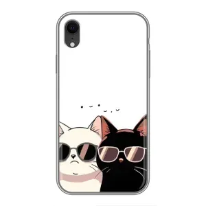 Чехол с рисунком кот на iPhone Xr (Коты в очках)
