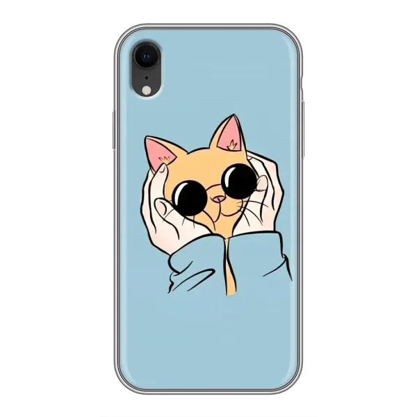 Чехол с принтом «Котик в очках» для iPhone Xr Чехол с принтом «Котик в очках» для iPhone Xr