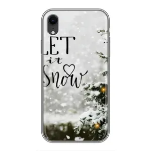 Новогодние, Праздничные Чехлы для iPhone Xr - 2024 год (Let it snow)