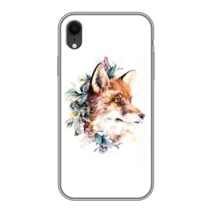 Чехлы с картинкой Лисички для iPhone Xr (VPrint) (Лисичка в цветочках)