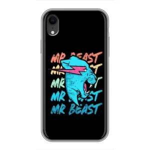 Чехлы Мистер Бист для Айфон Хр (logo Mr beast)