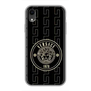 Чехлы VERSACE для Айфон Хр (PREMIUMPrint) (Лого Версаче)
