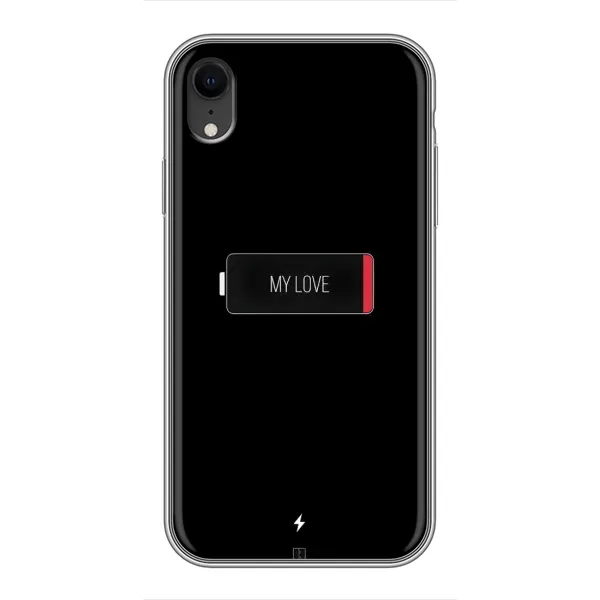 Чехол с принтом «Love battery» для iPhone Xr