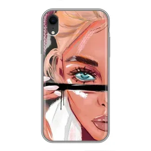 Чехол с печатью для iPhone Xr - (Мода) (AlphaPrint) (Макияж)