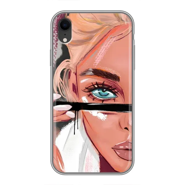 Чехол с принтом «Макияж» для iPhone Xr