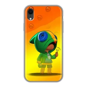 Чехол для iPhone Xr Бравл Старс (VPrint) (Мальчик Леон)
