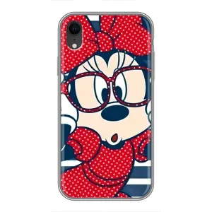 Эксклюзивный чехол для iPhone Xr (AlphaPrint - Мультяшные) (Маус в очках)