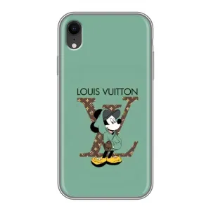 Чехлы Луи Витон для iPhone Xr (AlphaPrint - LOUIS VUITTON) (Микки Маус LV)