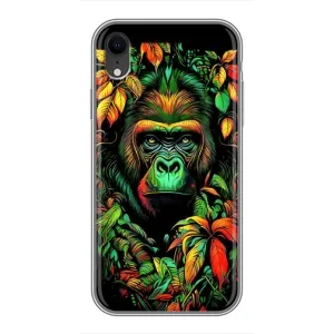 Чехол с Обезьянами iPhone Xr - (AlphaPrint) (Обезьяна в тропиках)