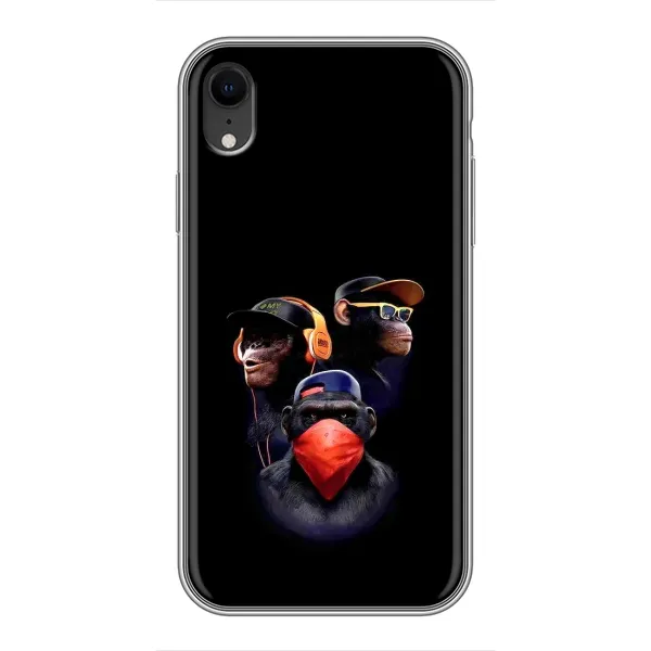 Чехол с принтом «Три обезьяны» для iPhone Xr