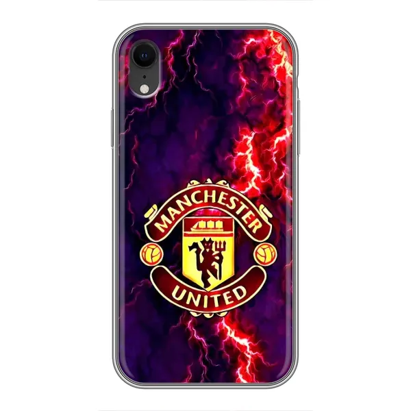 Чехол с принтом «огненный Манчестер» для iPhone Xr