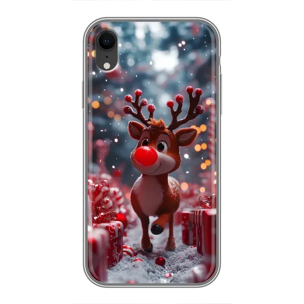 Чехол с принтом «Олень среди подарков» для iPhone Xr Чехол с принтом «Олень среди подарков» для iPhone Xr
