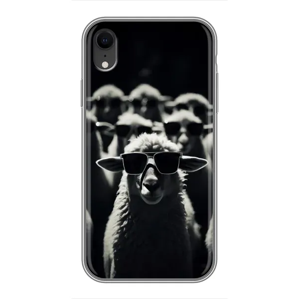 Чехол с принтом «Овечка в очках» для iPhone Xr