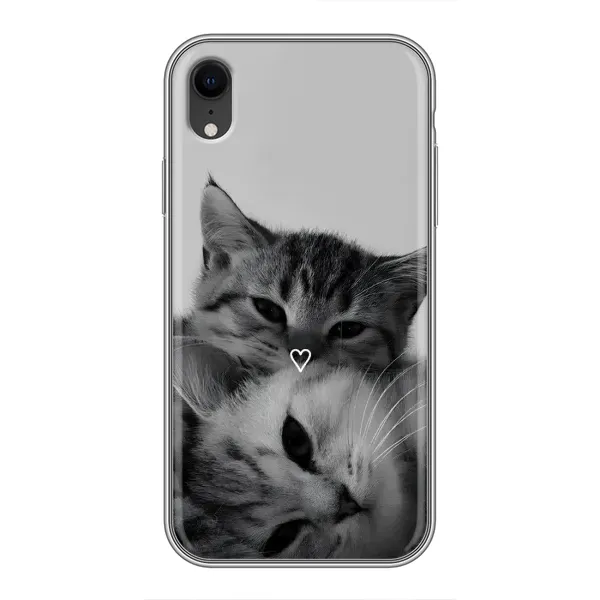 Чехол с принтом «Пара котов» для iPhone Xr