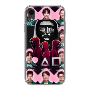 Чехол Гра в кальмара для iPhone Xr (Участники Игра кальмара)