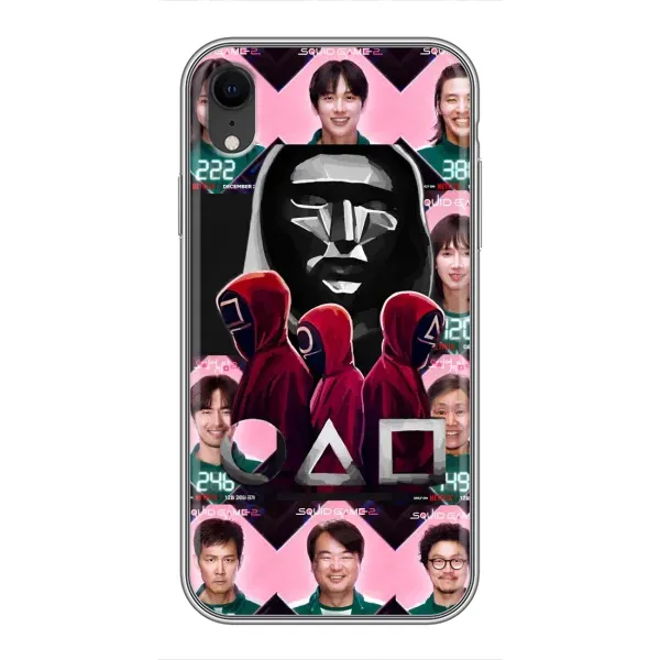 Чохол з принтом «Учасники Гра кальмара» для iPhone Xr Чохол з принтом «Учасники Гра кальмара» для iPhone Xr