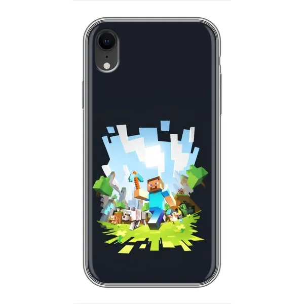 Чехол с принтом «персонажи Minecraft» для iPhone Xr