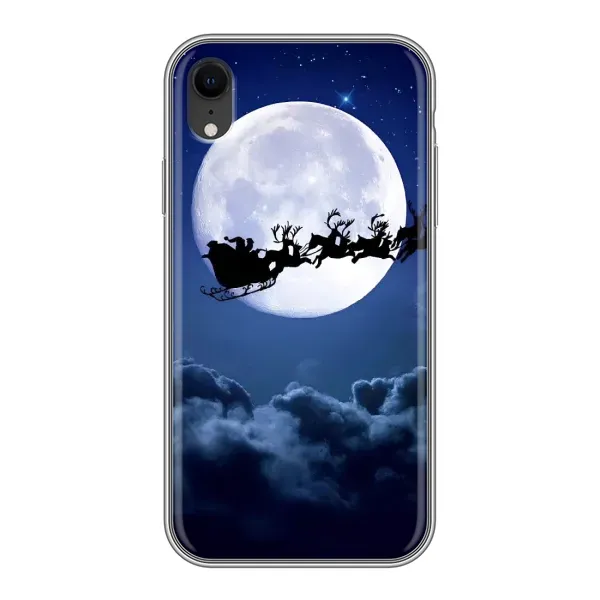 Чехол с принтом «Санта - луна» для iPhone Xr Чехол с принтом «Санта - луна» для iPhone Xr