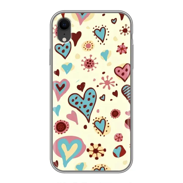 Чехол с принтом «Сердечки» для iPhone Xr