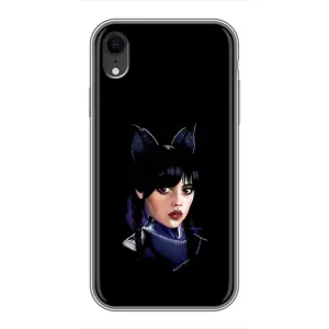Чехлы Венсдей на iPhone Xr Уэнсдей (AlphaPrint) (серьезная Уэнздей)
