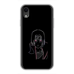 Чехлы на тему: Итачи Учиха для iPhone Xr (AlphaPrint) (силуэт Итачи)