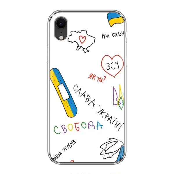 Чехол с принтом «Стикер» для iPhone Xr