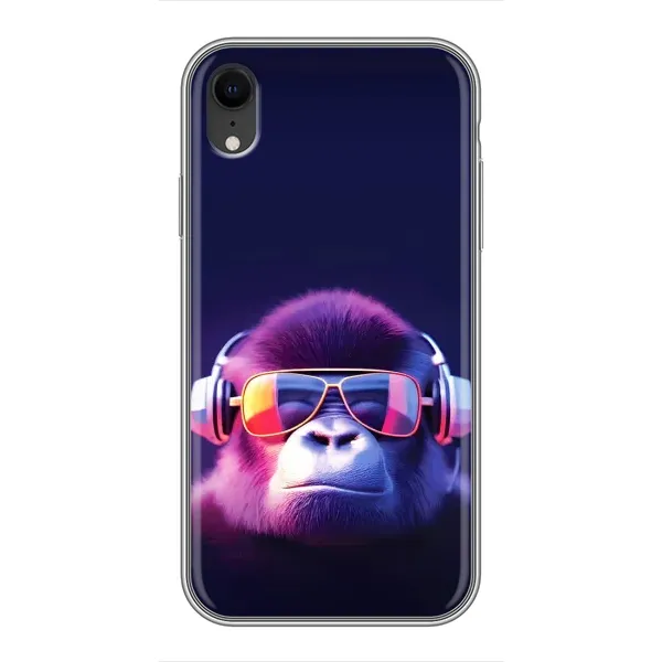 Чехол с принтом «Стильная обезьяна» для iPhone Xr