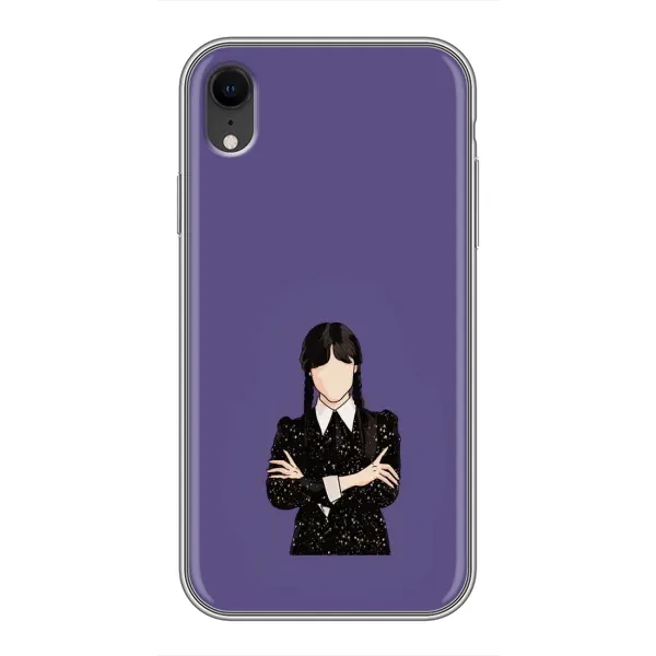 Чехол с принтом «Уэнздей в черном» для iPhone Xr