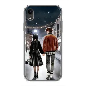 Чехол с дизайном Венздей 2 на iPhone Xr (Уэнздей и Тайлер)