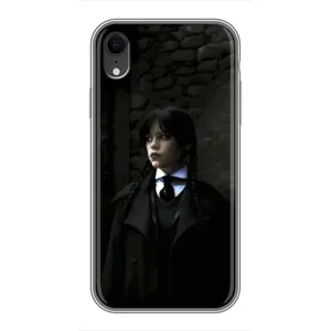 Чехол с дизайном Венздей 2 на iPhone Xr (Темный стиль Уэнздей)