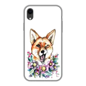 Чехлы с картинкой Лисички для iPhone Xr (VPrint) (Веселая лисичка)