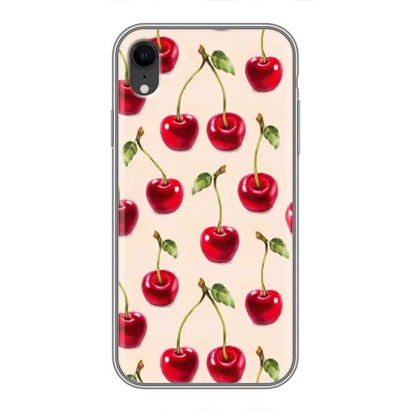 Чехол с принтом «Вишня» для iPhone Xr