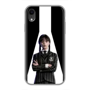 Чехлы Венсдей на iPhone Xr Уэнсдей (AlphaPrint) (W-Wednesday)