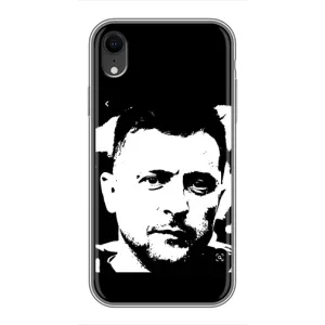 Чехол для iPhone Xr (AlphaPrint - с принтом Зеленского) (Зеленский АРТ)