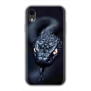 Чехол с картинкой «Хищники» для iPhone Xr (Черная змея)