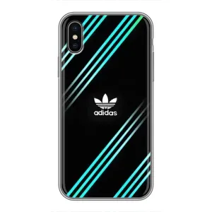 Чехлы Адидас для iPhone Xs Max (AlphaPrint) (Адидас с полосами)