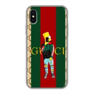 Бренднові Чохли для iPhone Xs Max - (PREMIUMPrint) (Барт ГУЧЧІ)