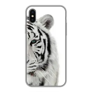 Чохли з картинкою животних iPhone Xs Max (Білий Тигр)